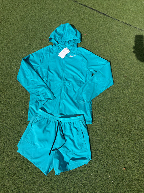 Ensemble short Nike running - turquoise